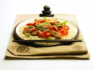 asian pork and vegetable stir fry entree recipe